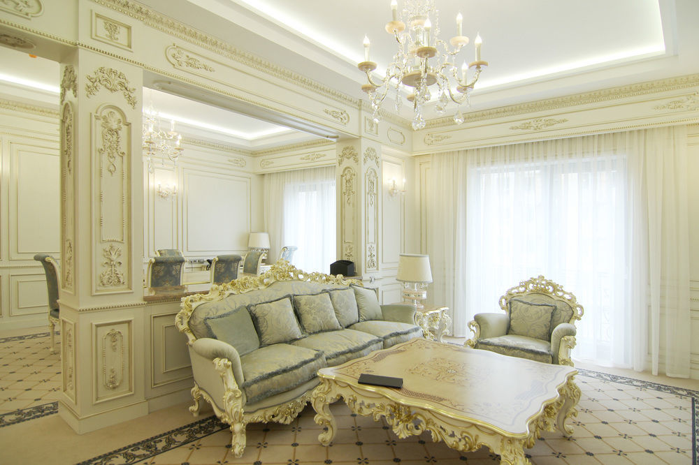 Orion Hotel Bischkek Exterior foto A living room in the style of Rococo